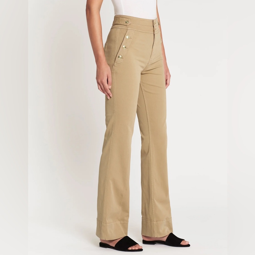 The‎ Current Elliott Maritime high rise chino Pant in Light Kelp